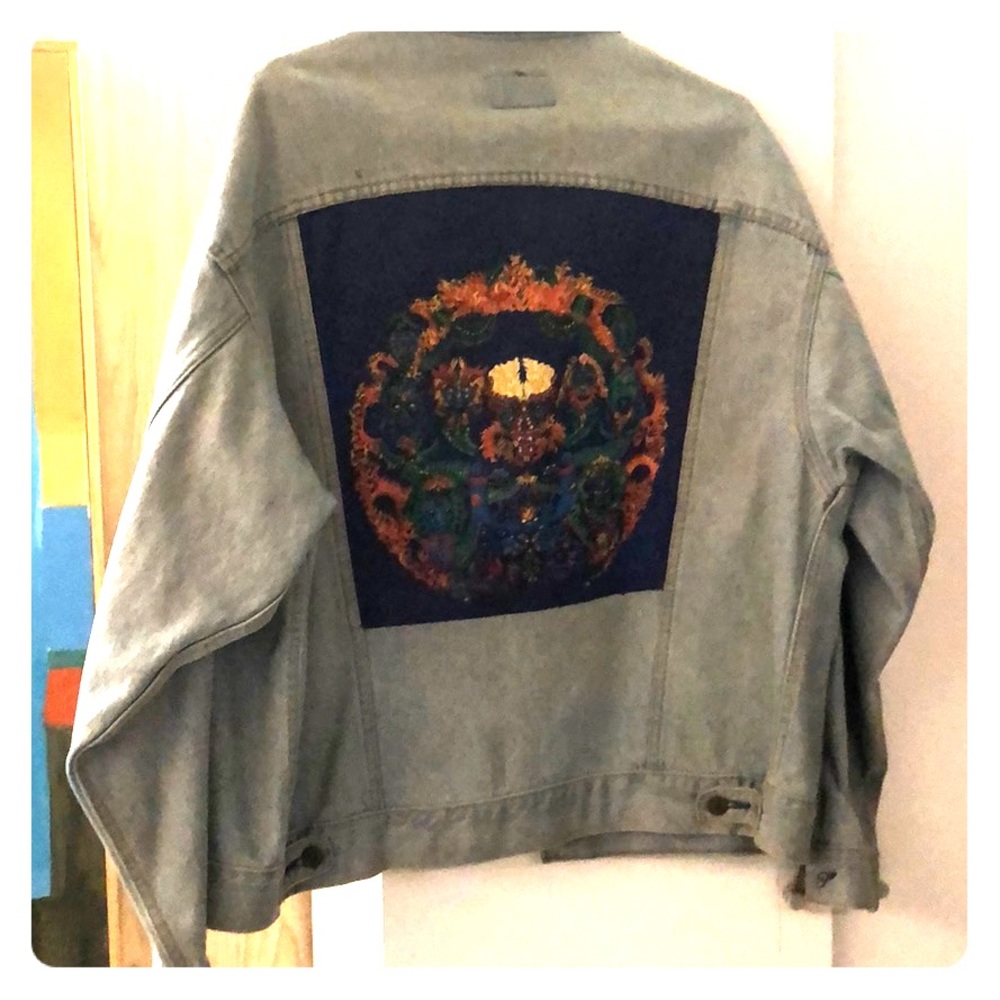 Vintage Levi’s handpaint Grateful Dead  jacket!  XL